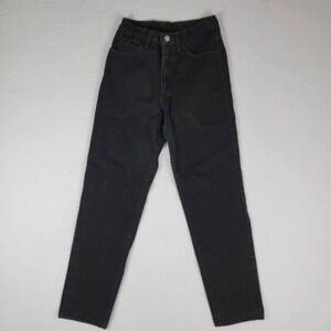 Guess Womens Straight Leg Jeans Black Dark Wash Denim 5 Pocket USA 27